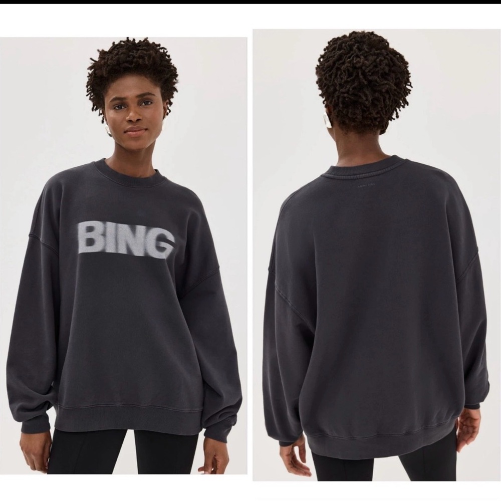 Anine Bing Miles Blur Crewneck Sweat Shirt